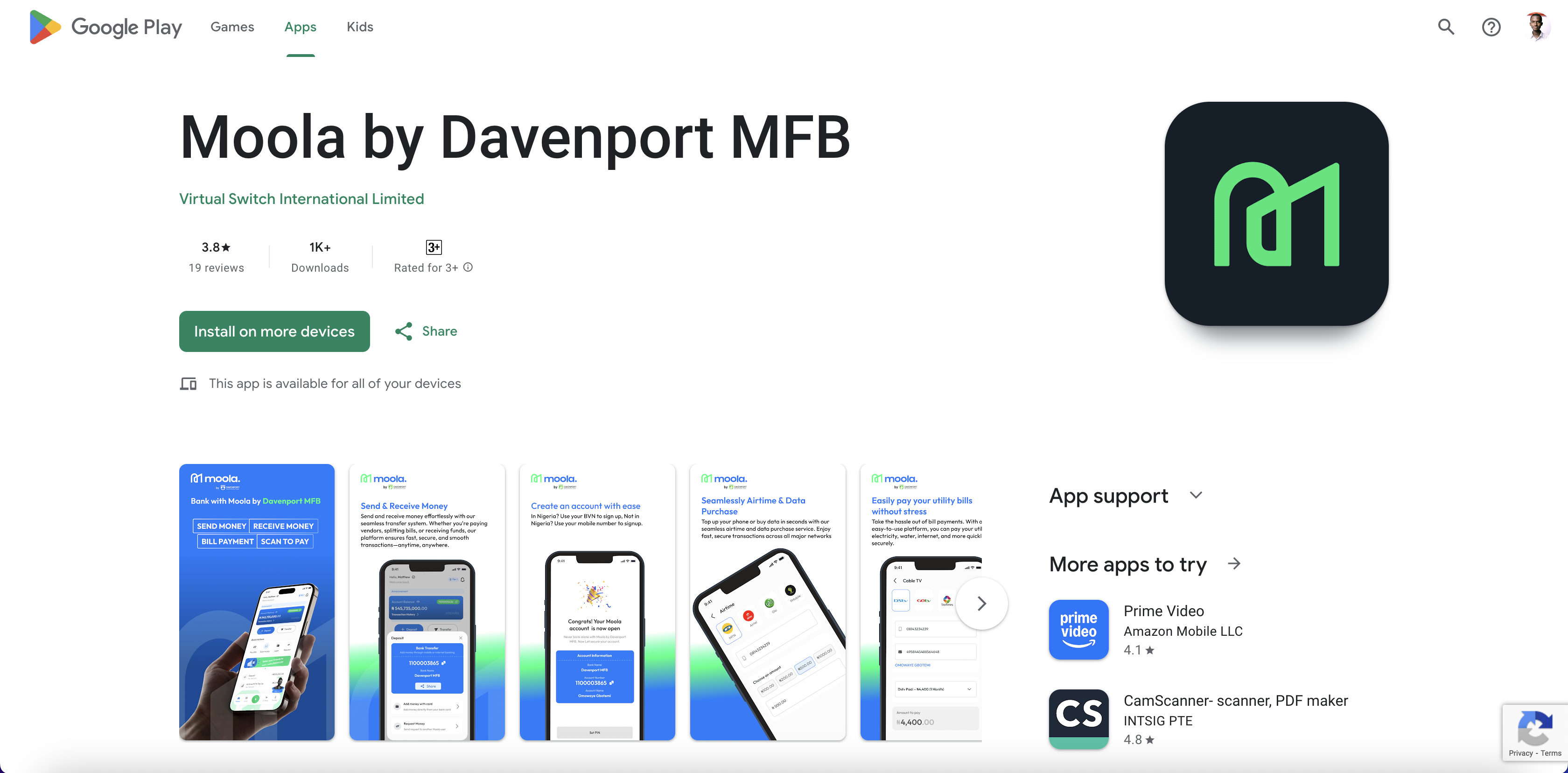 Moola by Davenport - Mobile Banking